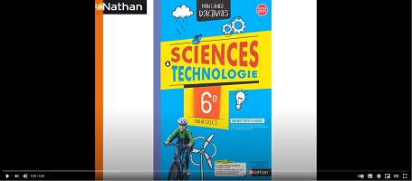 capture d'écran de la vidéo sur le manuel de Sciences et technologie